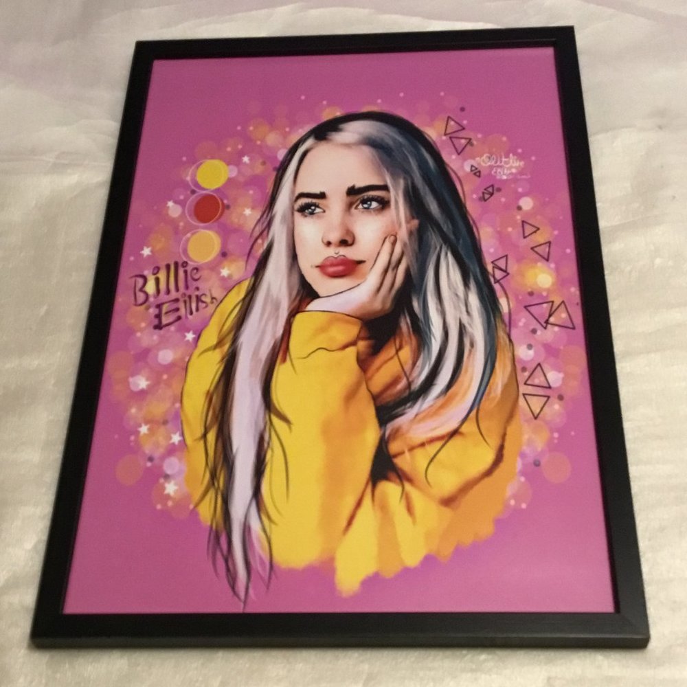 Gorgeous, framed picture of Billie Eilish